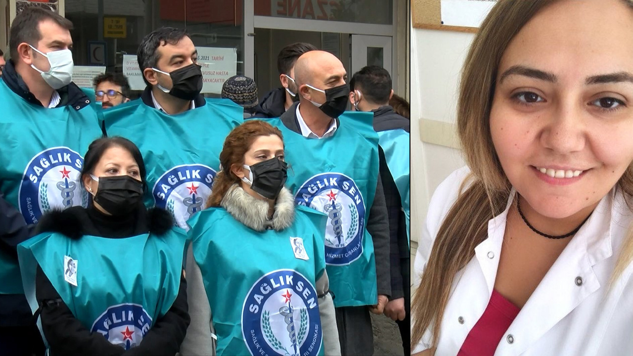 Başından vurularak öldürülen Ömür Erez hemşire için İstanbul'da protesto: Her gün birine ağlıyoruz haberi