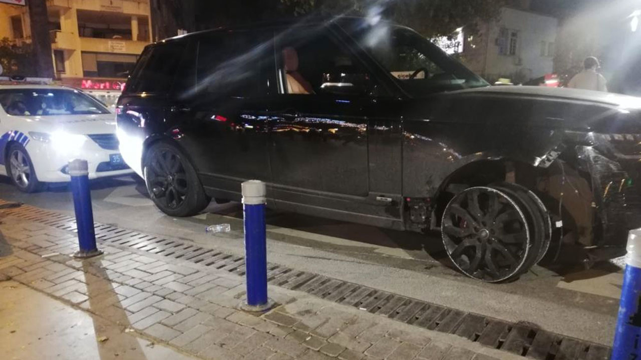 İzmir Konak'ta ehliyetsiz ve alkollü sürücü lüks ciple jant üstünde giderken yakalandı