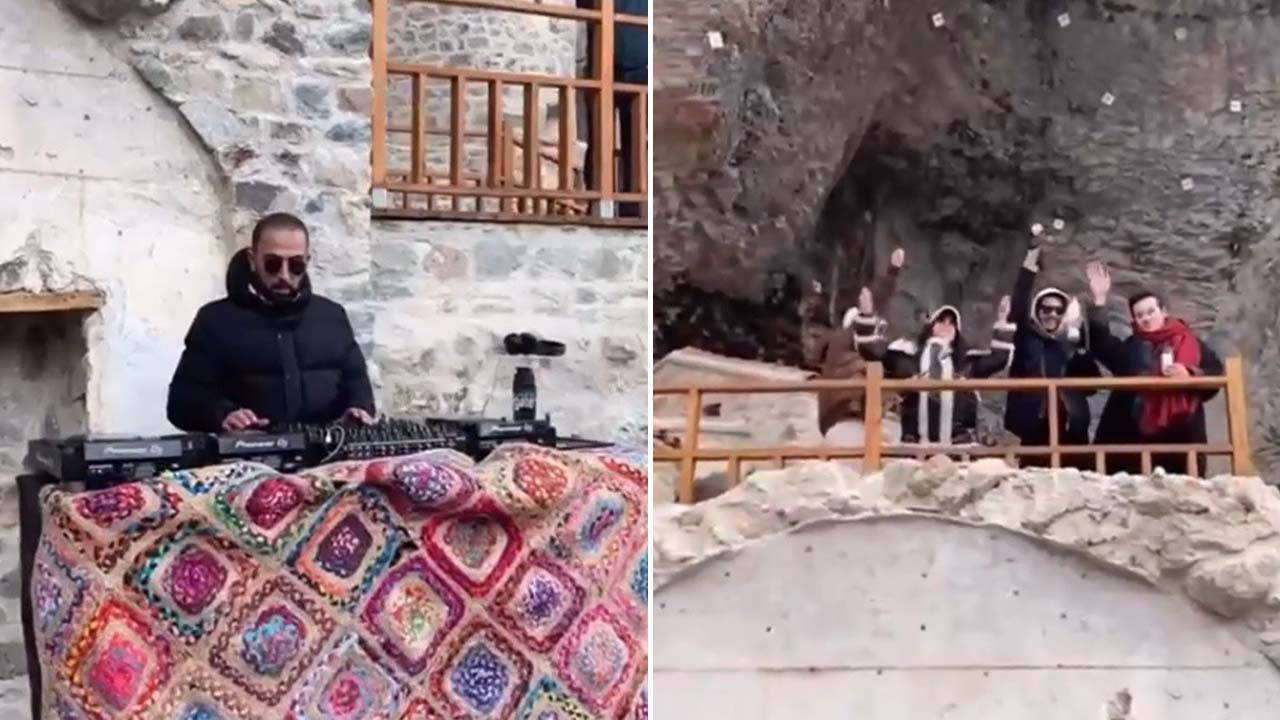 Sümela Manastırı'nda tepki çeken DJ'li danslı çekim için flaş karar haberi