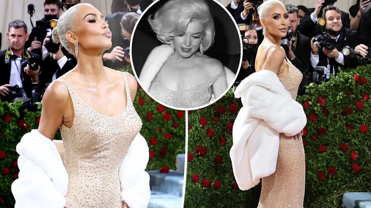 Kim Kardashian Marilyn Monroe'nun ikonik kıyafetini giydi