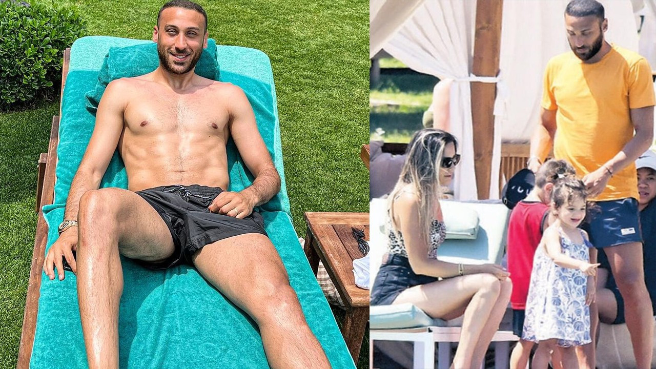 Cenk Tosun'un tatil neşesi