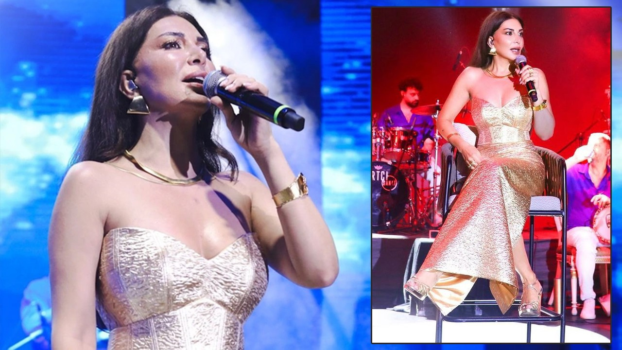 Ebru Yaşar Bodrum'da konser verdi