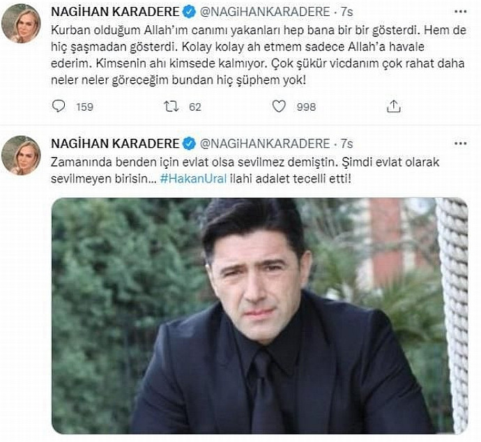 Nagihan Karadere'den olay Hakan Ural paylaşımı: 