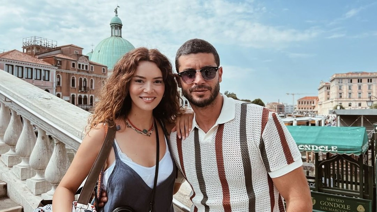 Seray Kaya ve Berk Oktay'dan Venedik pozları