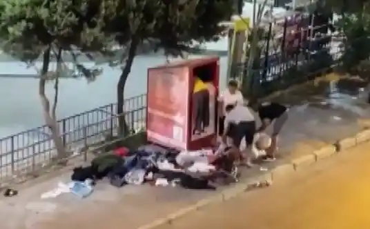İzmir’deki giysi kutusu talanında 4 tutuklama
