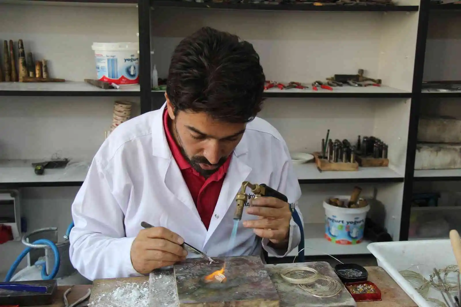 Mardin’de kursiyerler 5 bin yıllık sanatı öğreniyor
