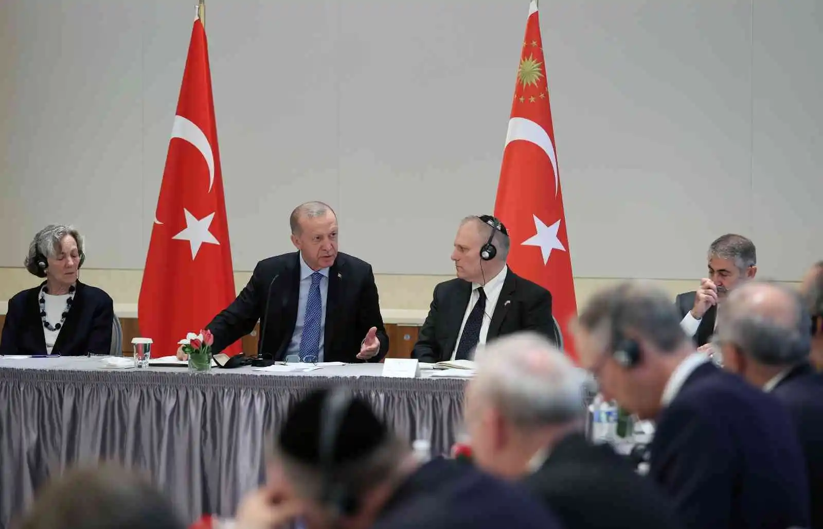 Cumhurbaşkanı Erdoğan, Amerikan Yahudi Toplumu Çatı Kuruluşları temsilcilerini kabul etti
