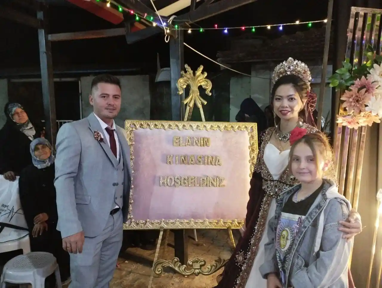Filipinler'den köye gelin geldi