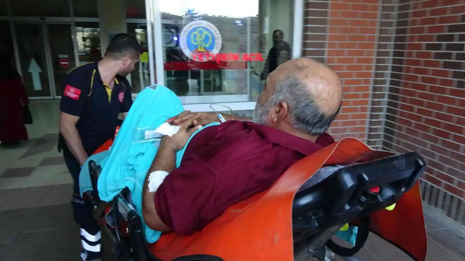 Hurdacıda yangın tüpü patladı: 1 yaralı
