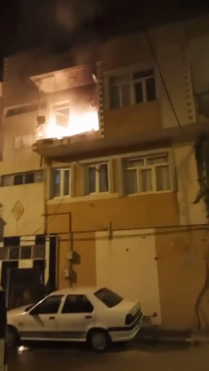 İkamet yangını paniğe neden oldu
