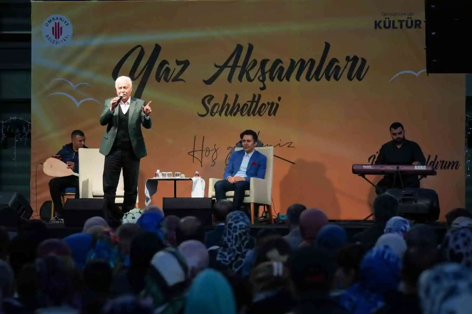 Nihat Hatipoğlu ve Abdurrahman Önül 'Yaz Akşamları Sohbetleri'nde Ümraniye halkı ile buluştu