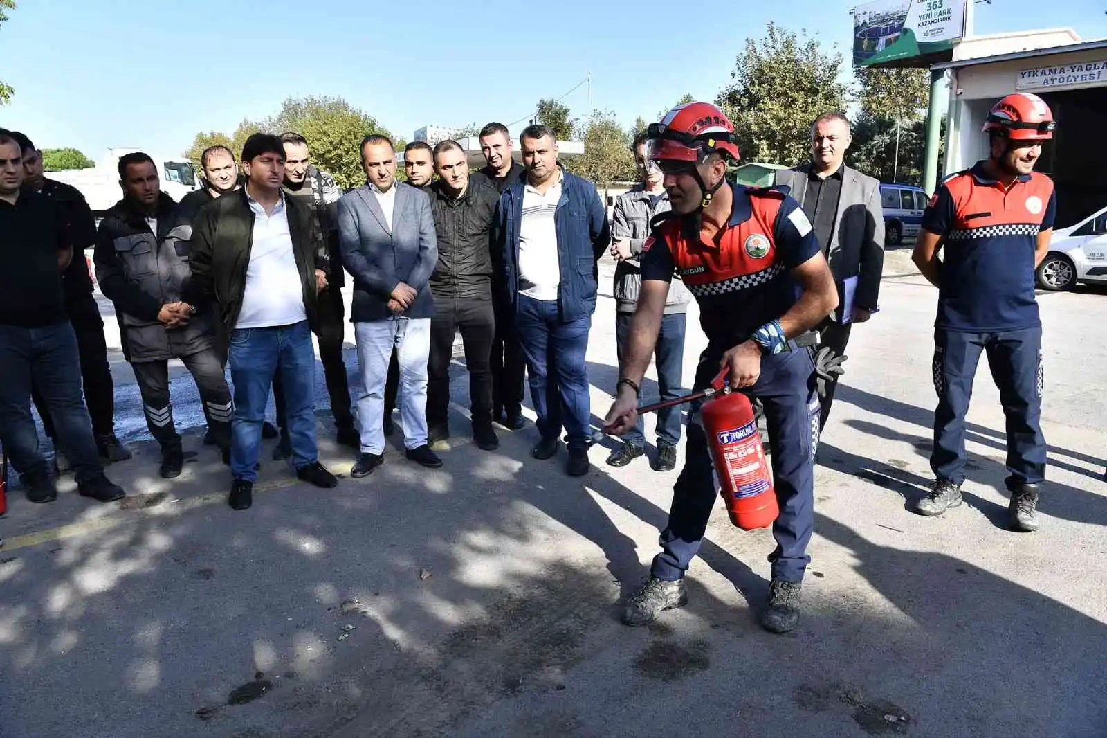 Osmangazi Belediyesi’nde yangın tatbikatı