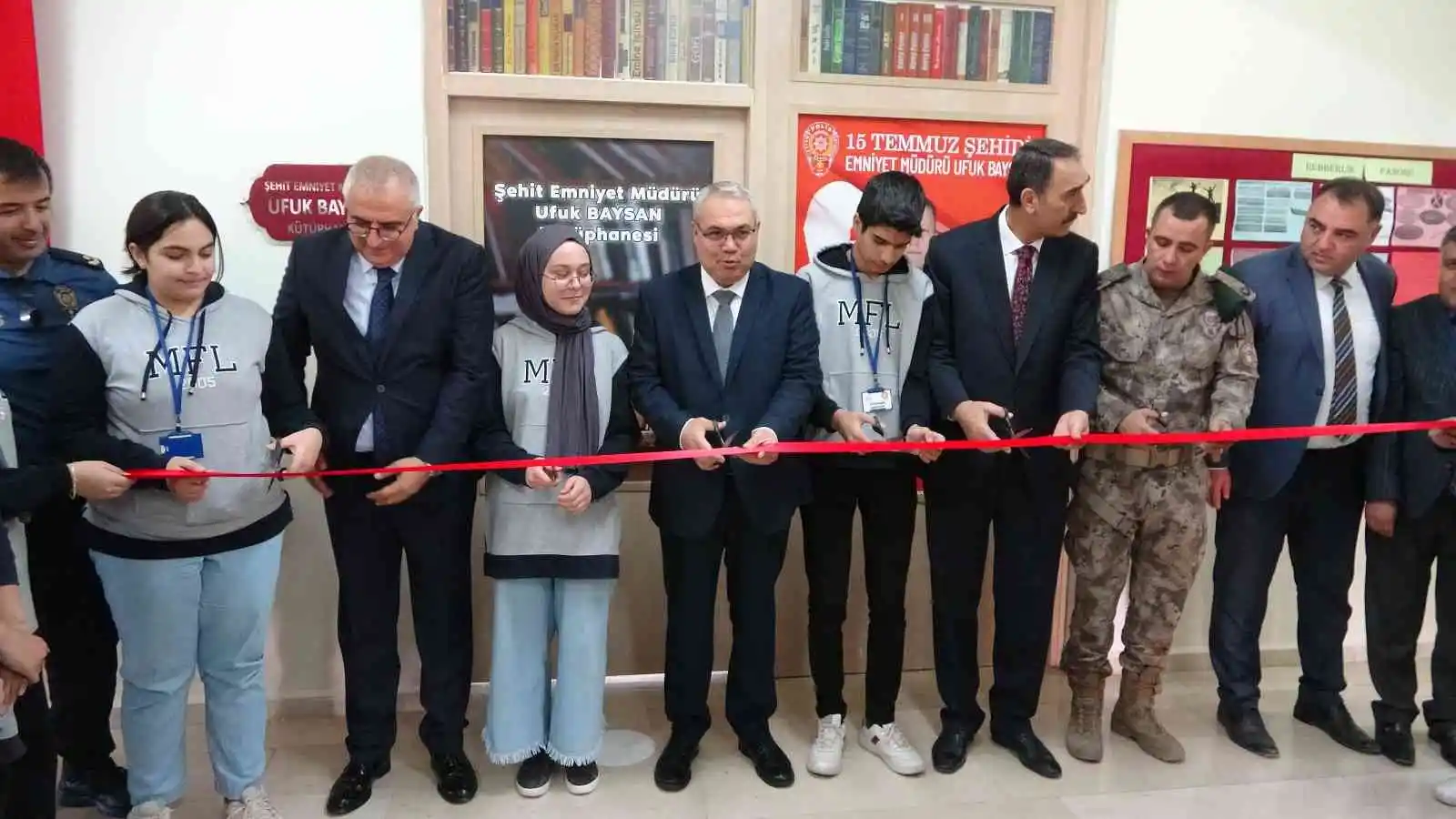 15 Temmuz şehidi Emniyet Müdürü Ufuk Baysan adına kütüphane kuruldu