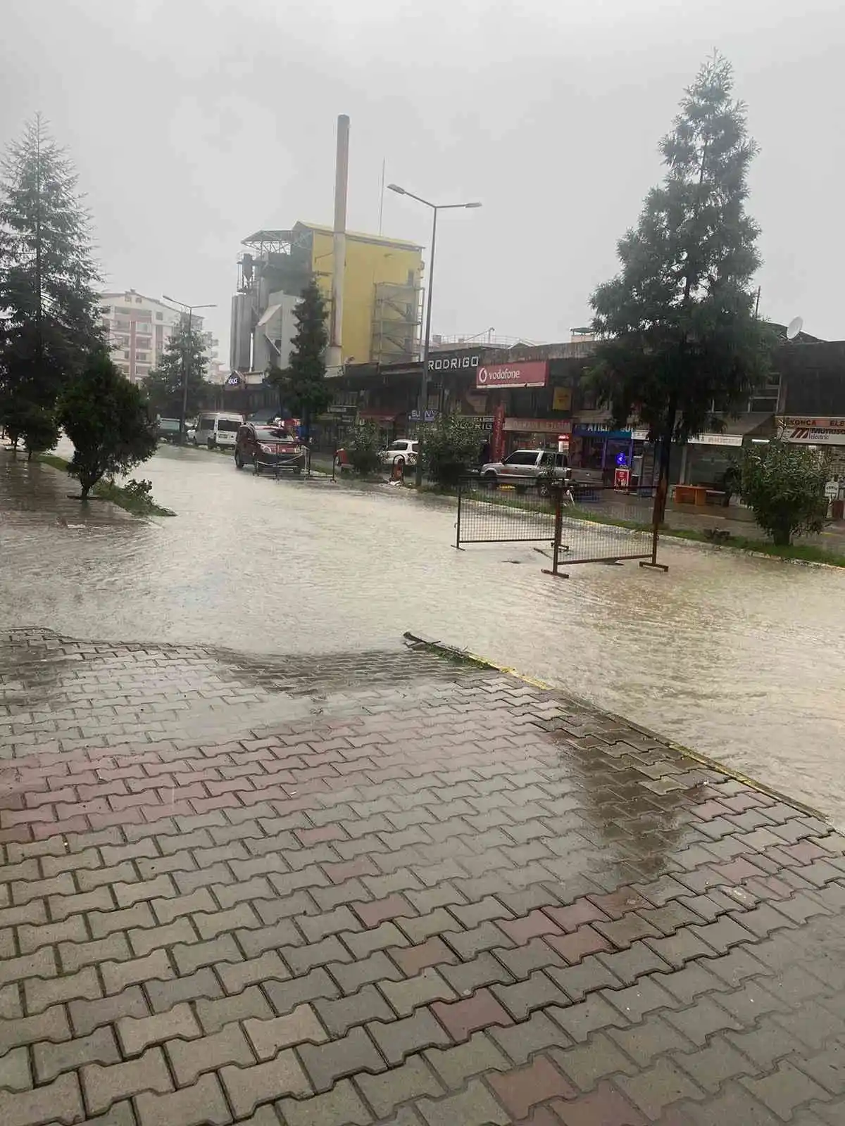 Arhavi’de şiddetli yağmur su taşkınlarına neden oldu