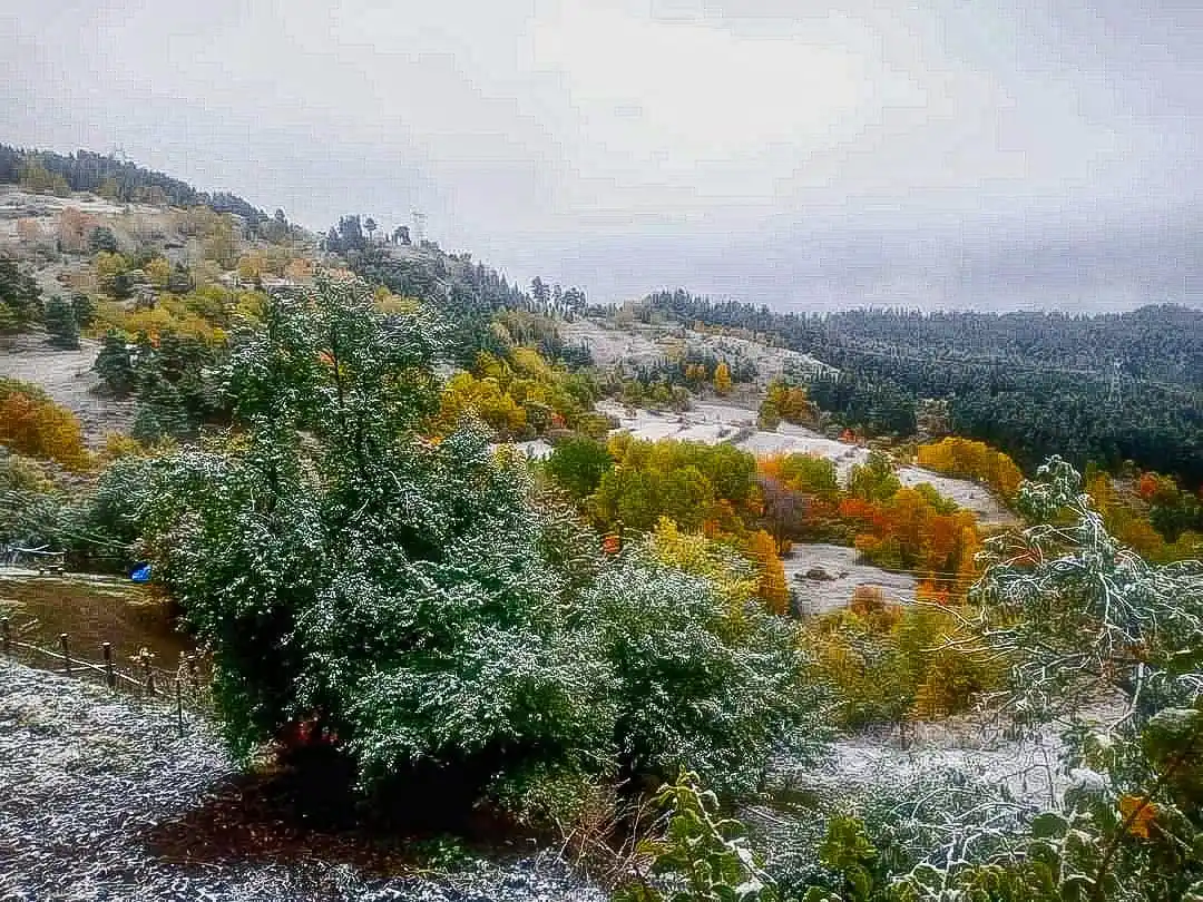 Artvin’de kar yağışı sonrası yüksek kesimler beyaza büründü