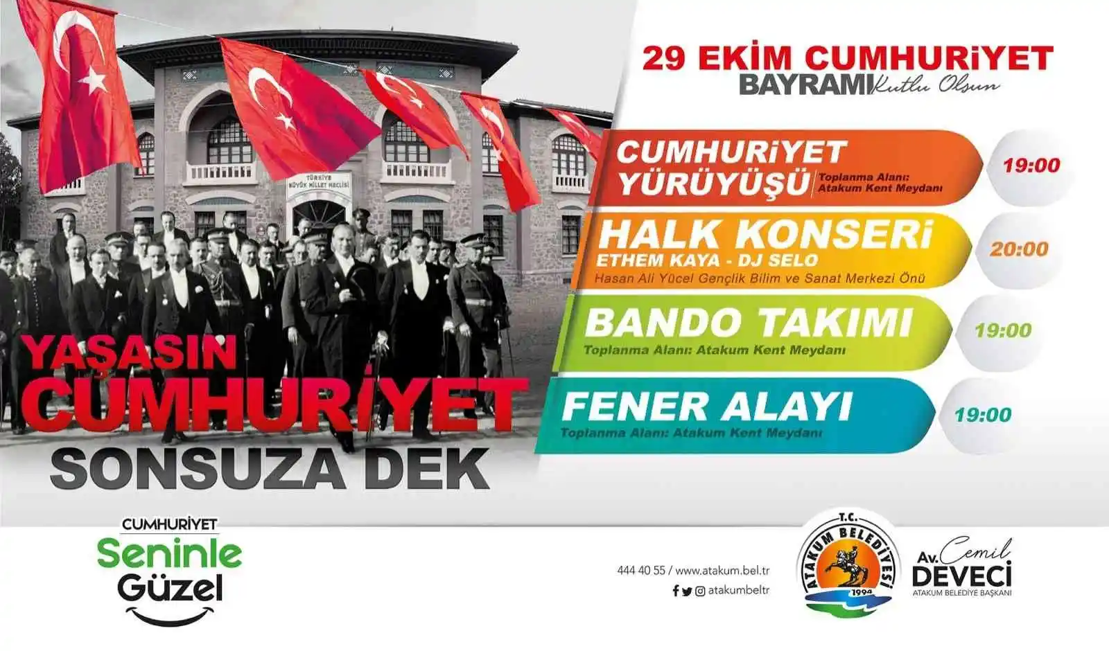 Atakum'da Cumhuriyet coşkusu yaşanacak