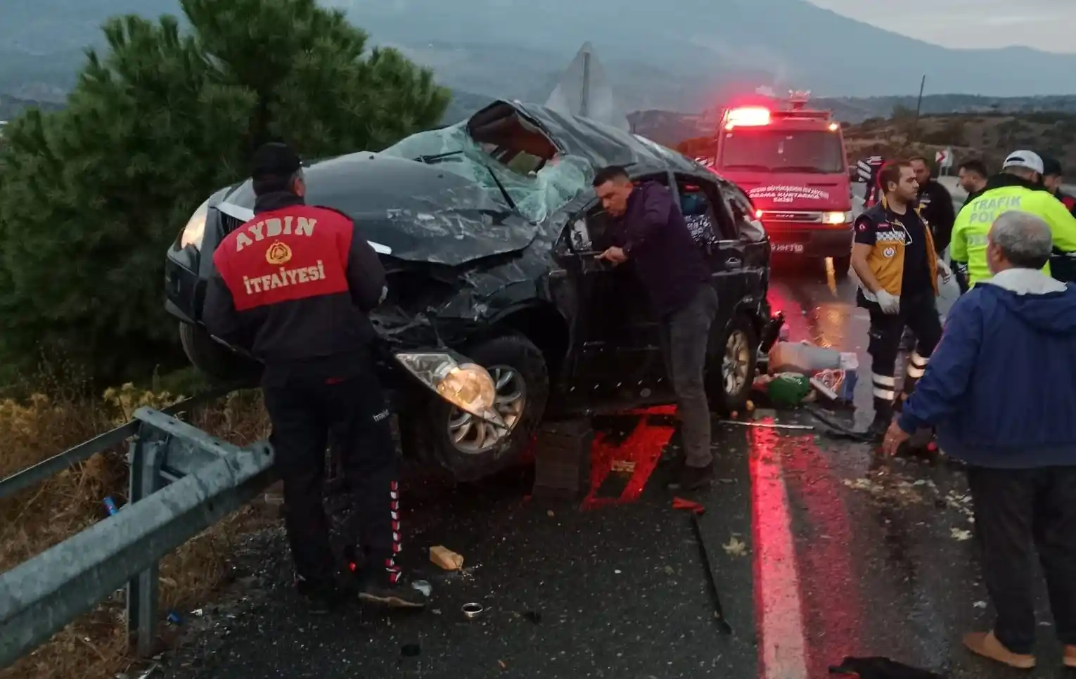 Aydın'da trafik kazası: 1 ölü, 1 yaralı