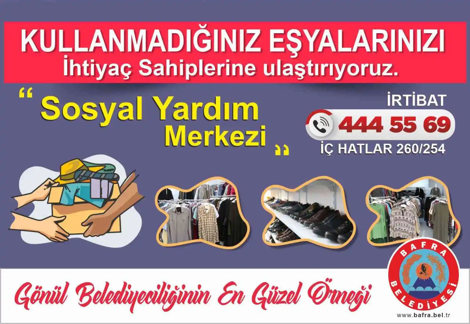 Bafra Belediyesi ihtiyaç sahibi vatandaşların yanında
