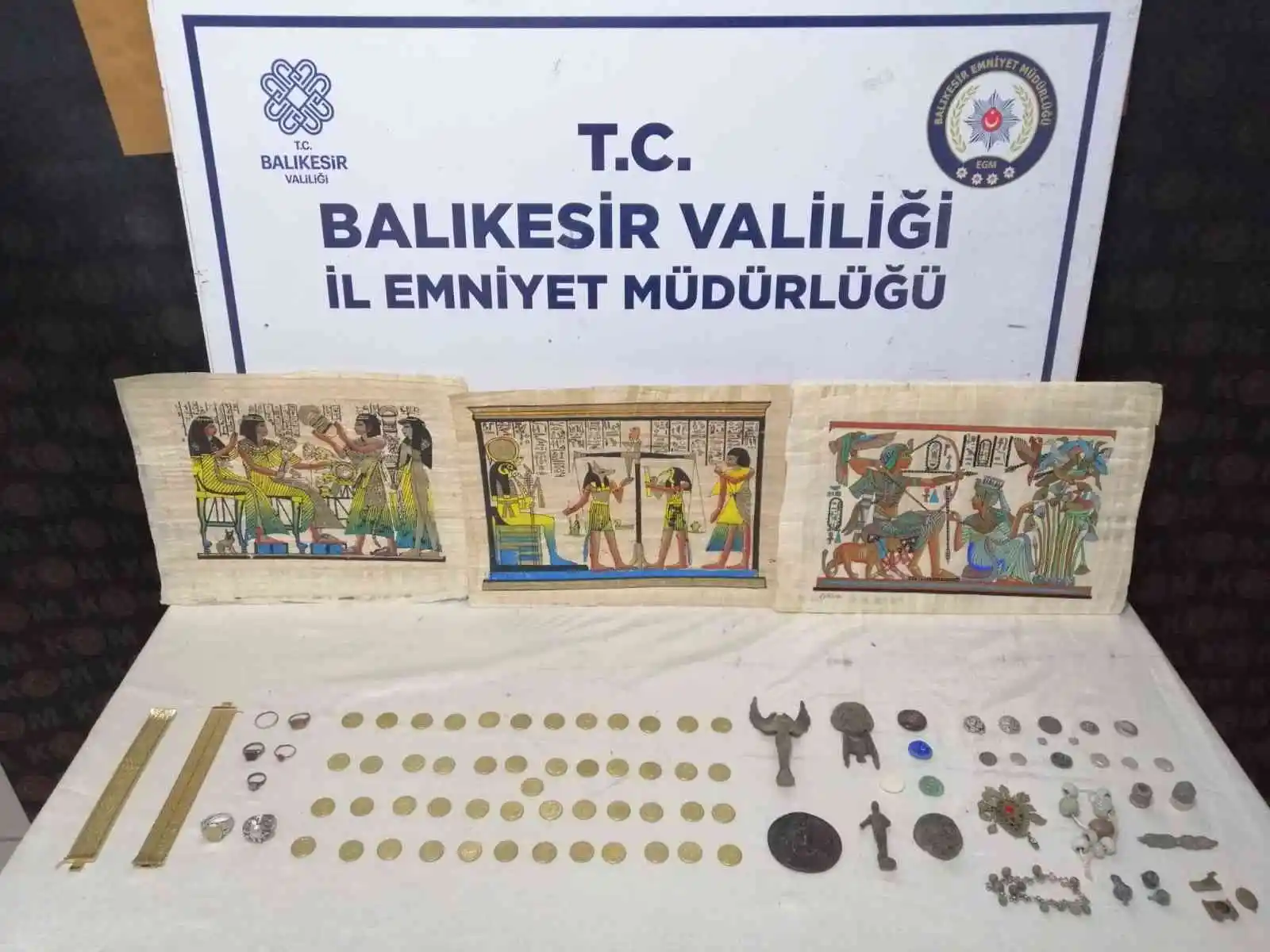 Bandırma'da tarihi eser kaçakçılığına operasyon