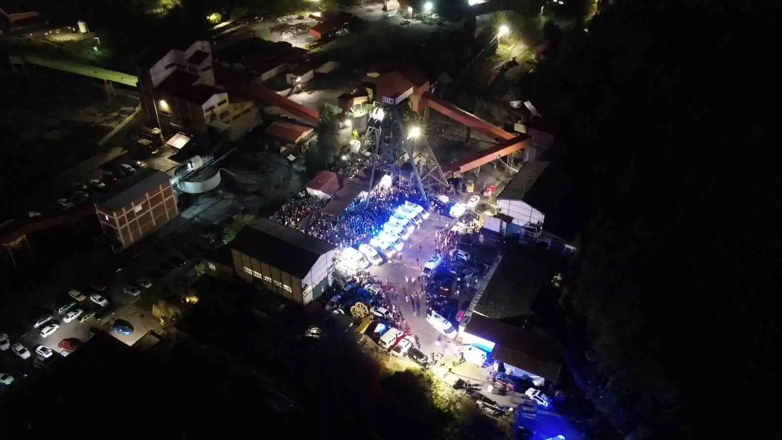 Bartın’da patlama yaşanan maden ocağı dron ile havadan görüntülendi