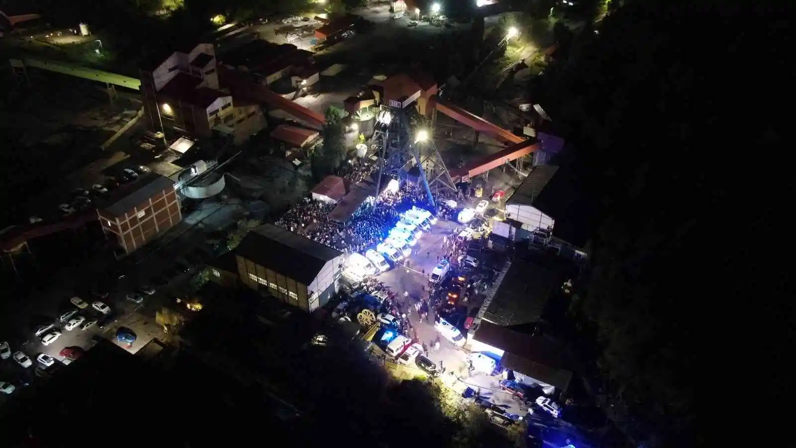 Bartın’da patlama yaşanan maden ocağı dron ile havadan görüntülendi