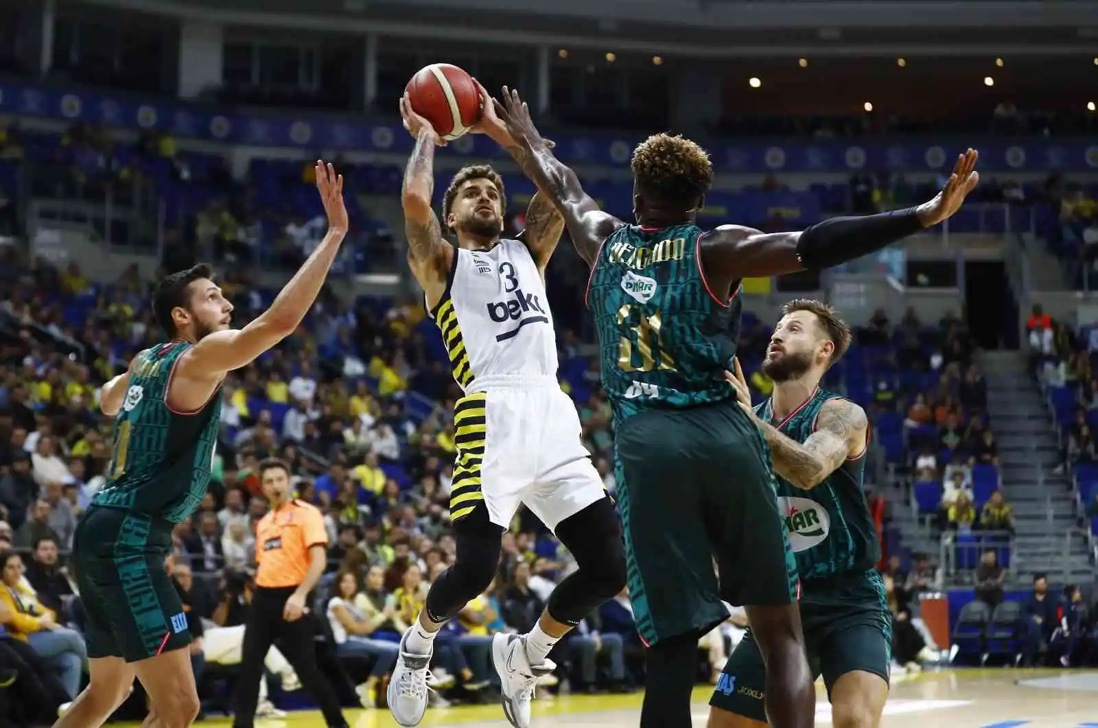 Basketbol Süper Ligi: Fenerbahçe Beko: 100 - P.Karşıyaka: 88