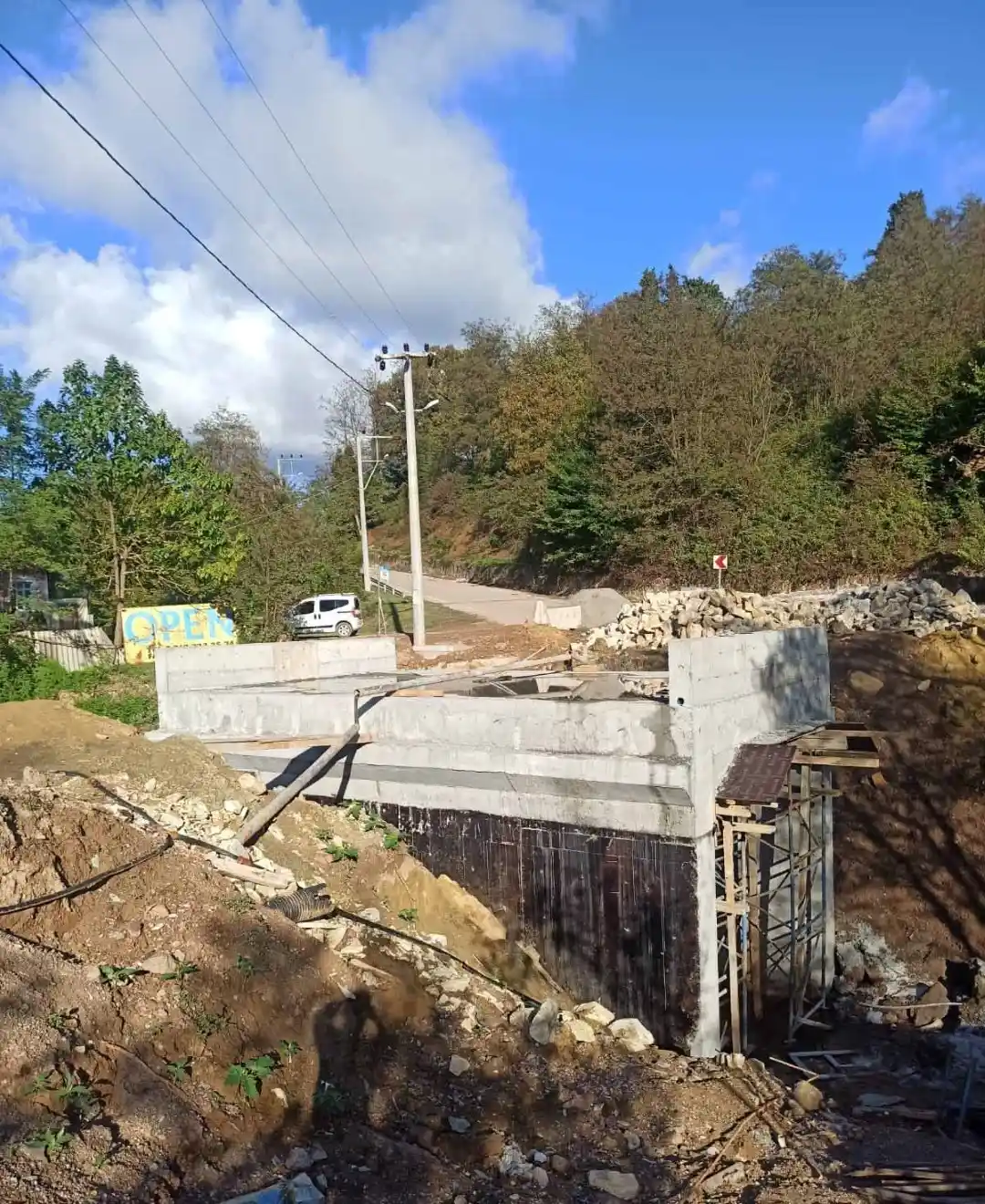 Çubukluosmaniye’de menfezin betonarmesi tamamlandı
