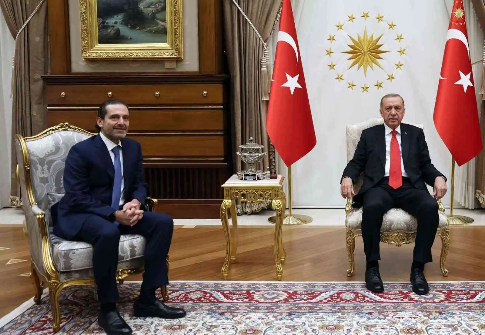 Cumhurbaşkanı Erdoğan, eski Lübnan Başbakanı Hariri'yi kabul etti
