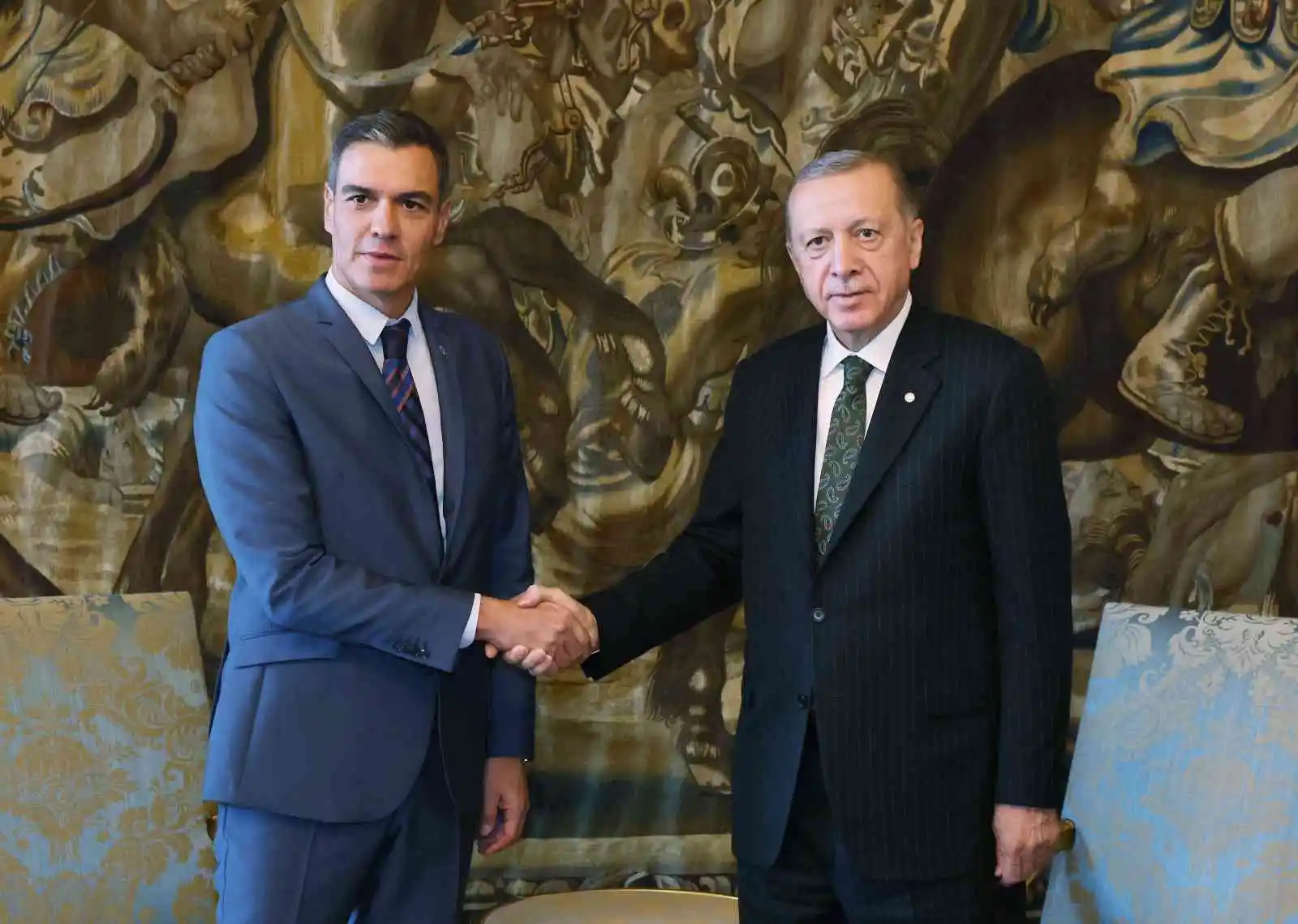 Cumhurbaşkanı Erdoğan, İspanya Başbakanı Sanchez'i kabul etti
