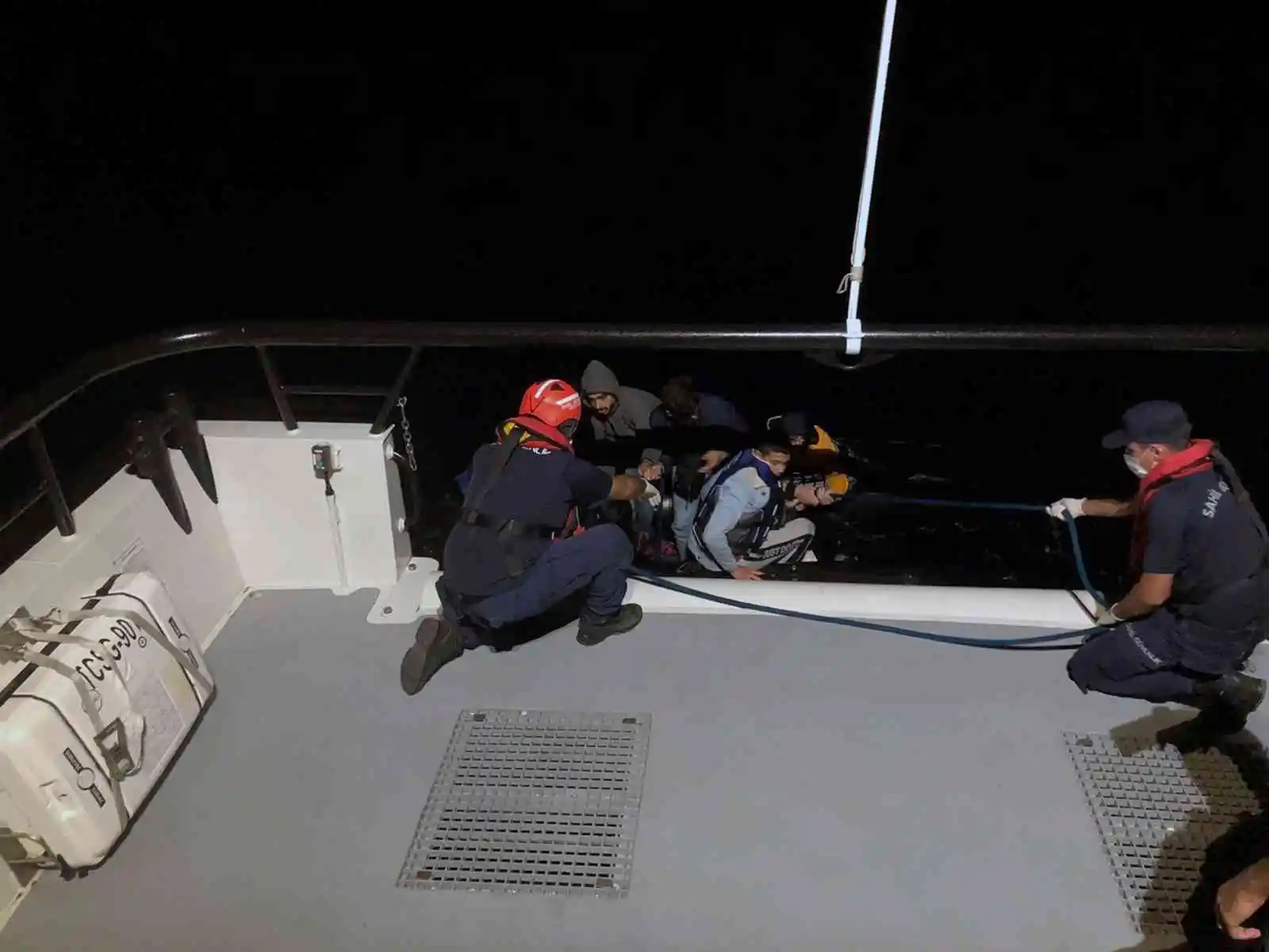 Datça'da 6 düzensiz göçmen kurtarıldı