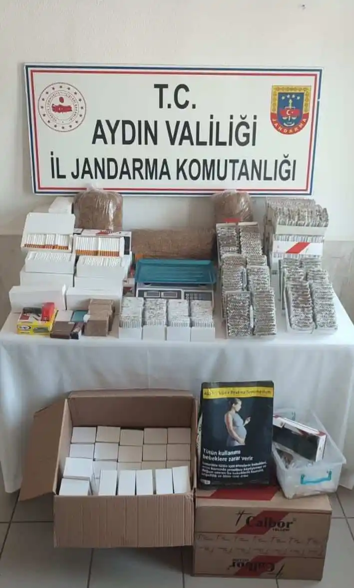 Didim'de 13 bin gram tütün ele geçirildi