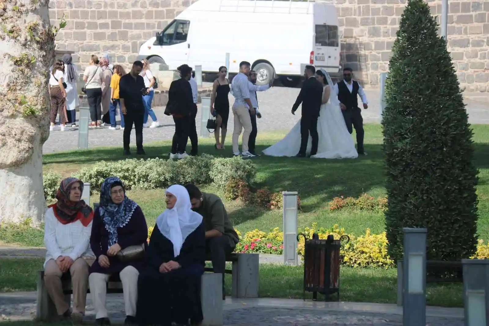 Diyarbakır’da çiftlerin fotoğraf mekanı tercihi tarihi ’İçkale’
