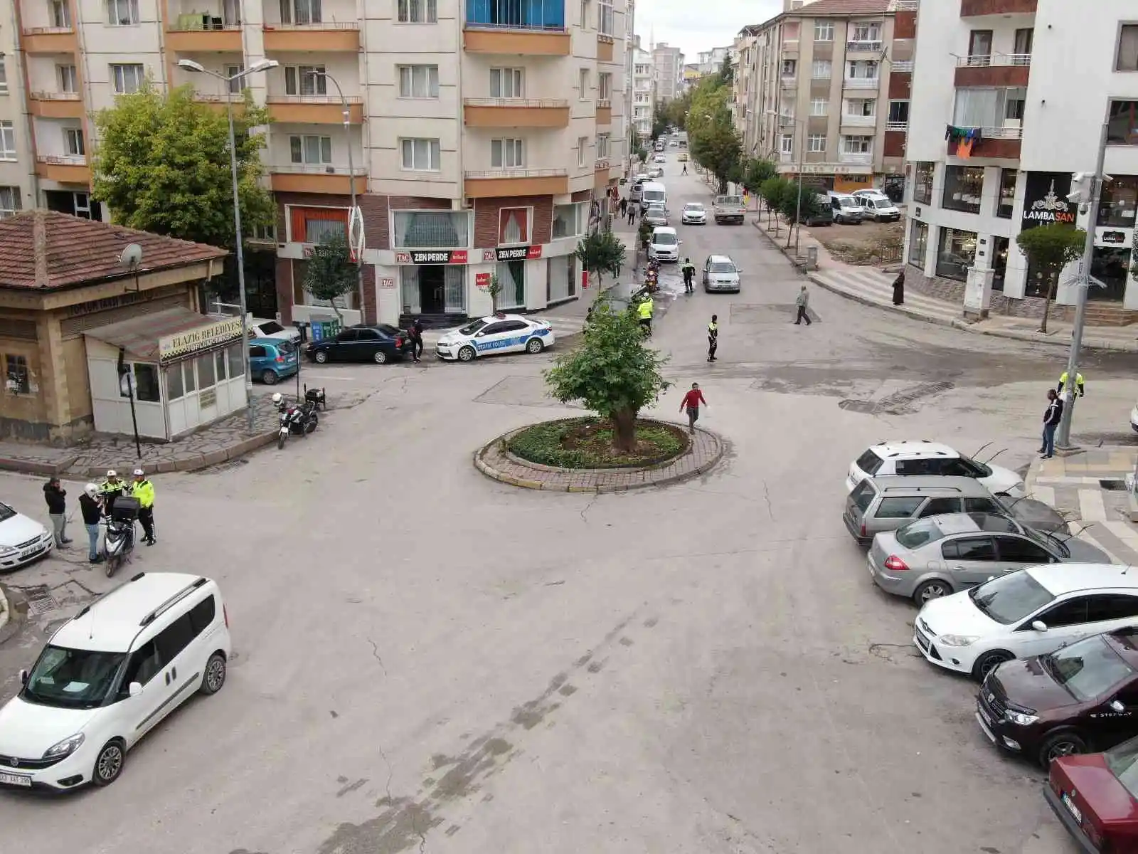 Elazığ'da dron destekli şok trafik denetimi