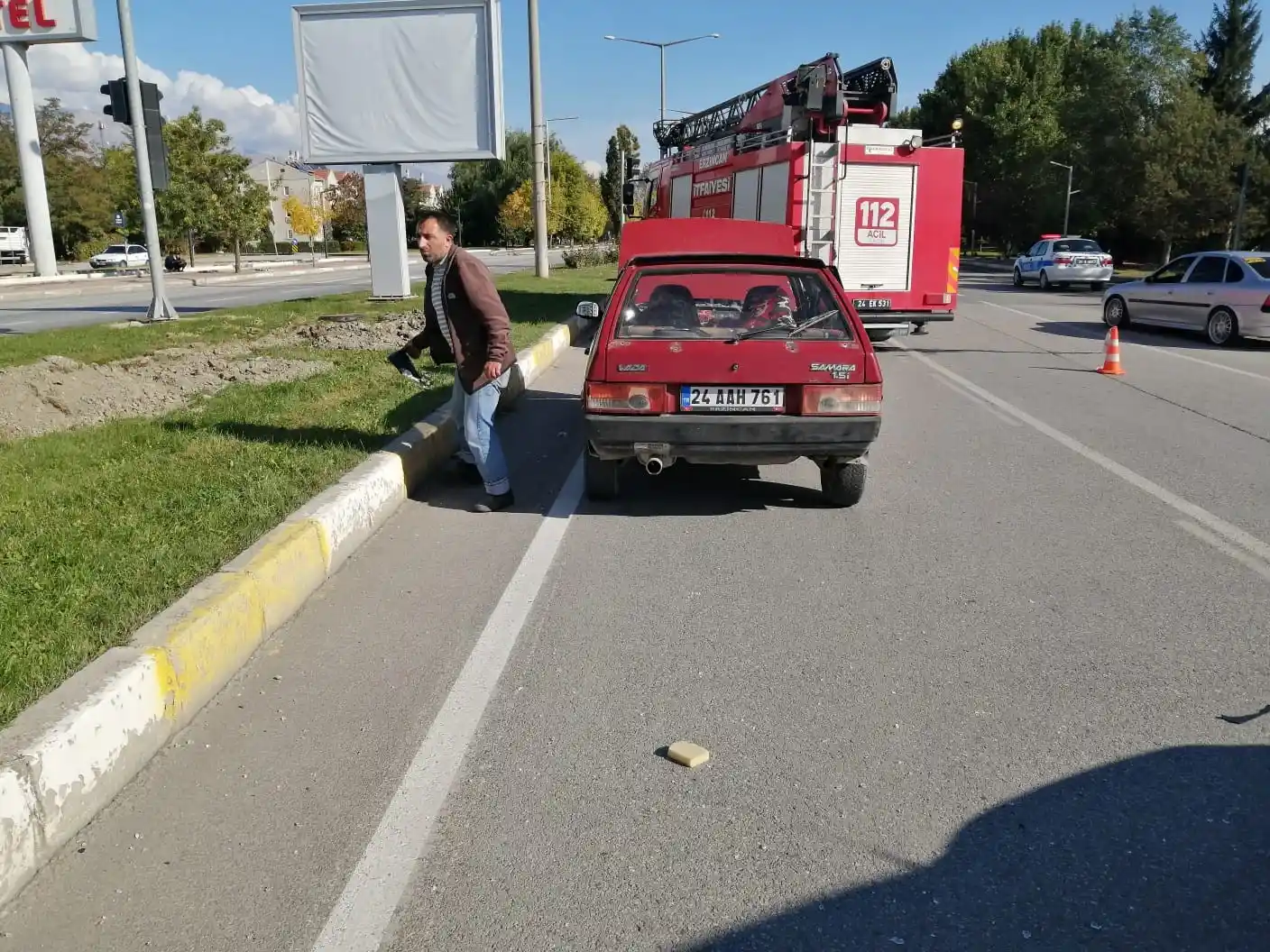 Erzincan’da trafik kazası: 4 yaralı
