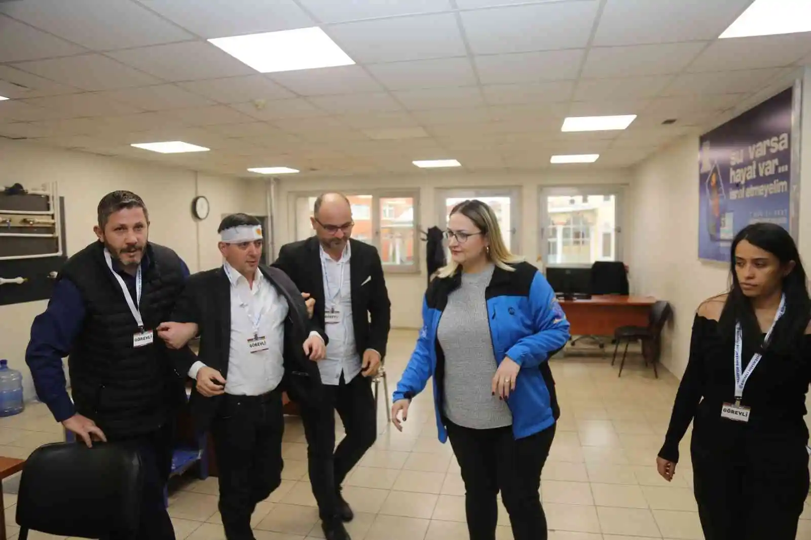 Gölcük'te afet tatbikatı yapıldı