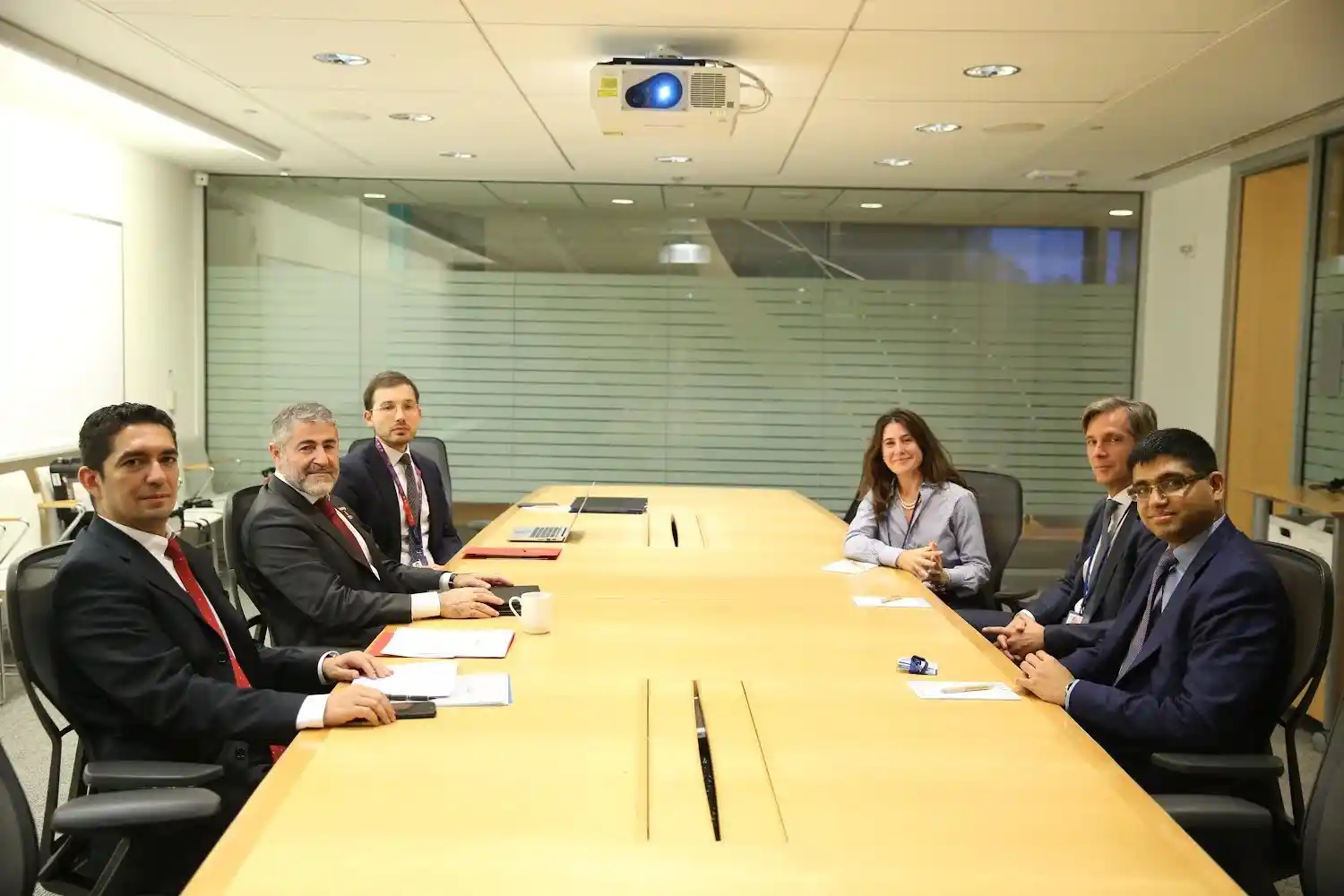 Hazine ve Maliye Bakanı Nebati, Goldman Sachs'in yöneticileriyle görüşme gerçekleştirdi