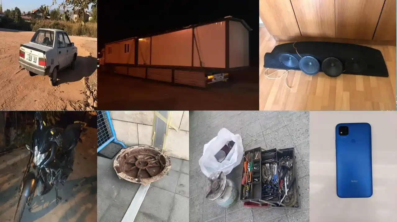 Hırsızlar 130 bin TL değerinde konteynerle yakalandı