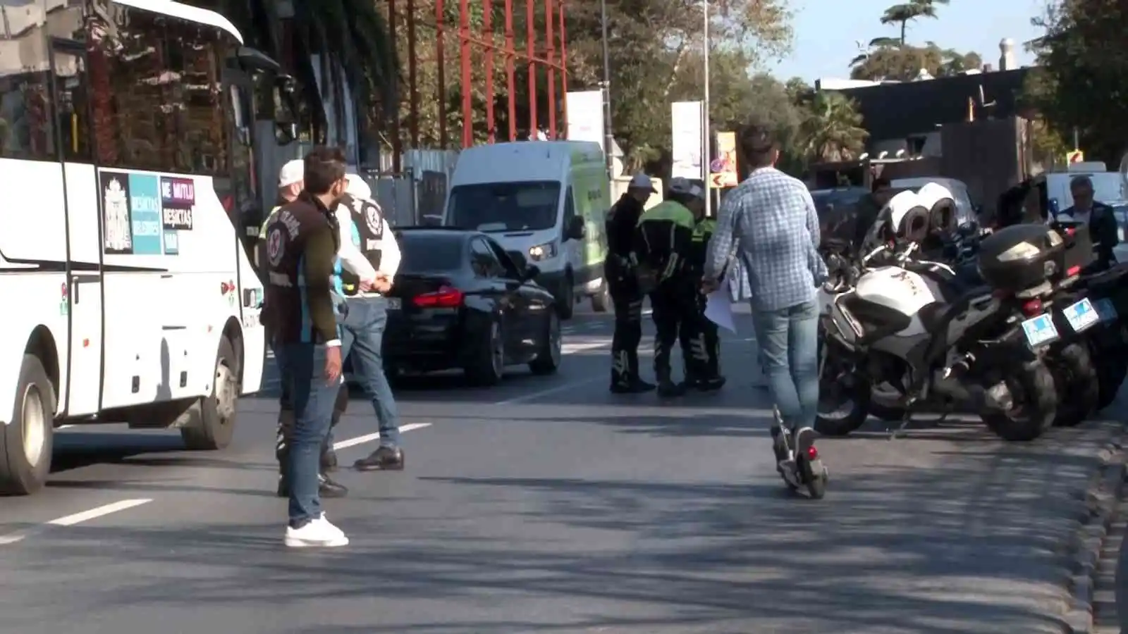 İstanbul'da elektrikli scooter denetimi
