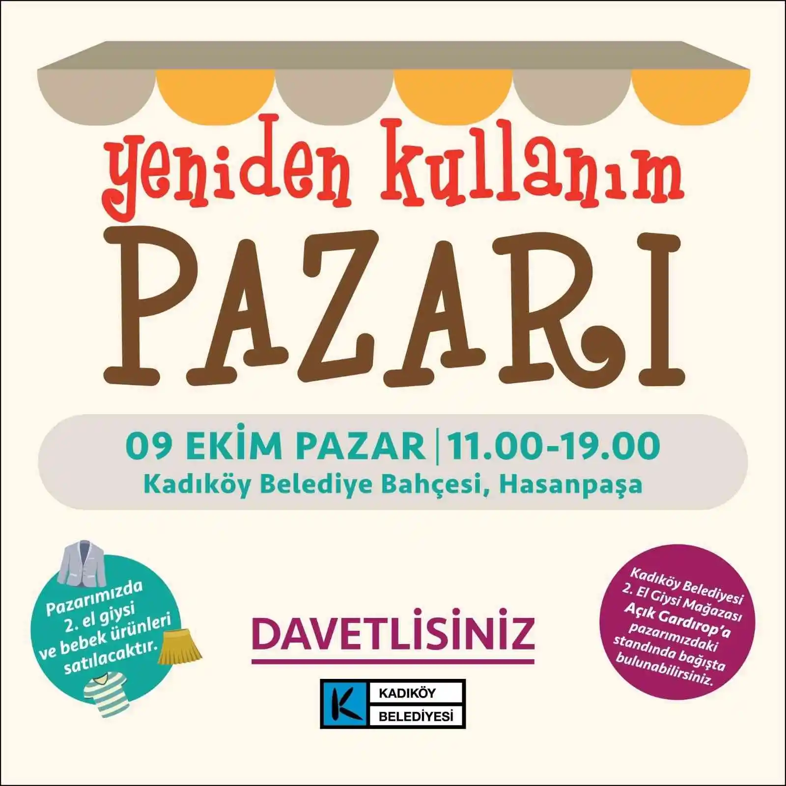 Kadıköy'de Yeniden Kullanım Pazarı