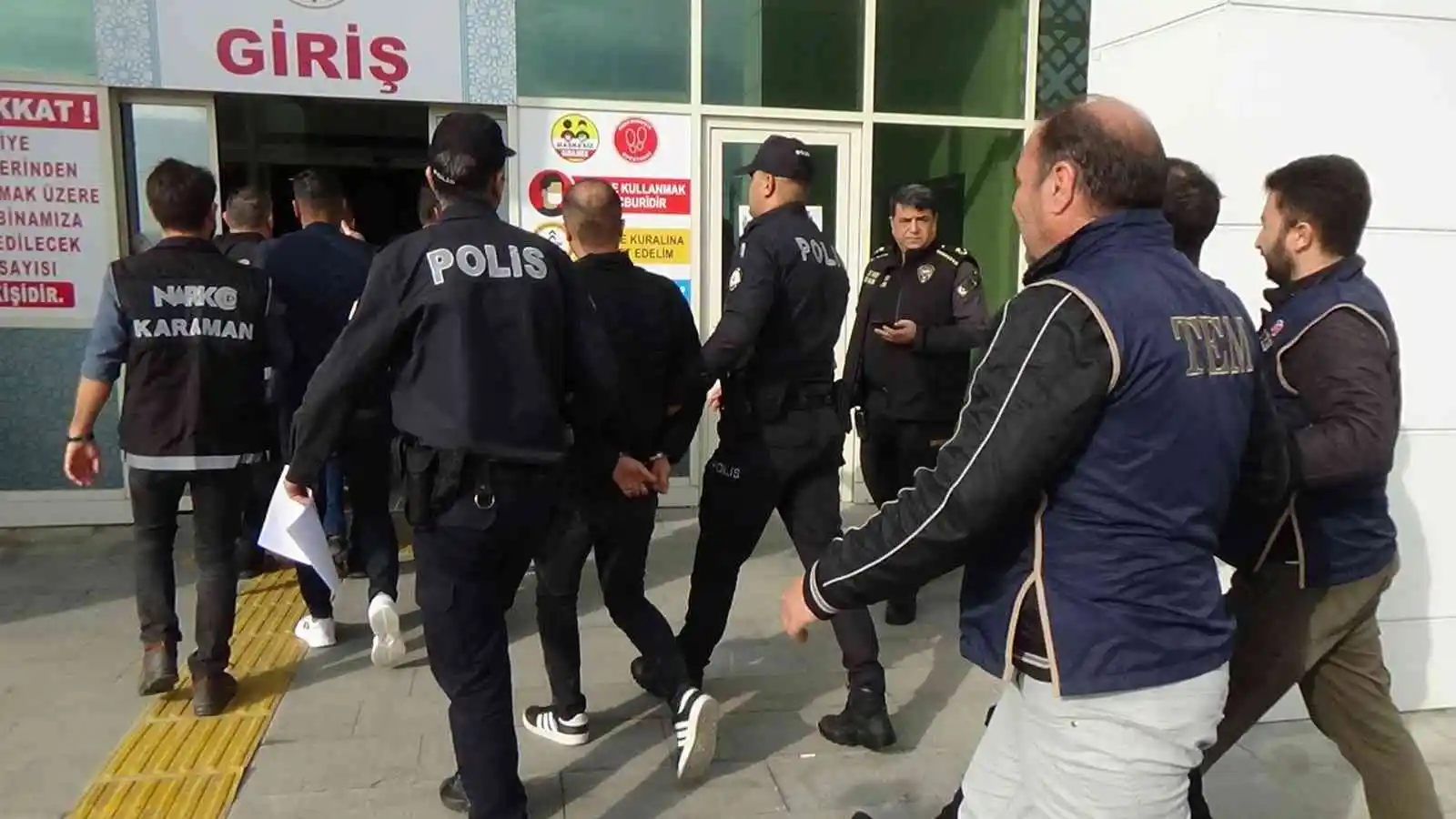 Karaman'daki suç örgütü operasyonunda 10 şüpheli tutuklama