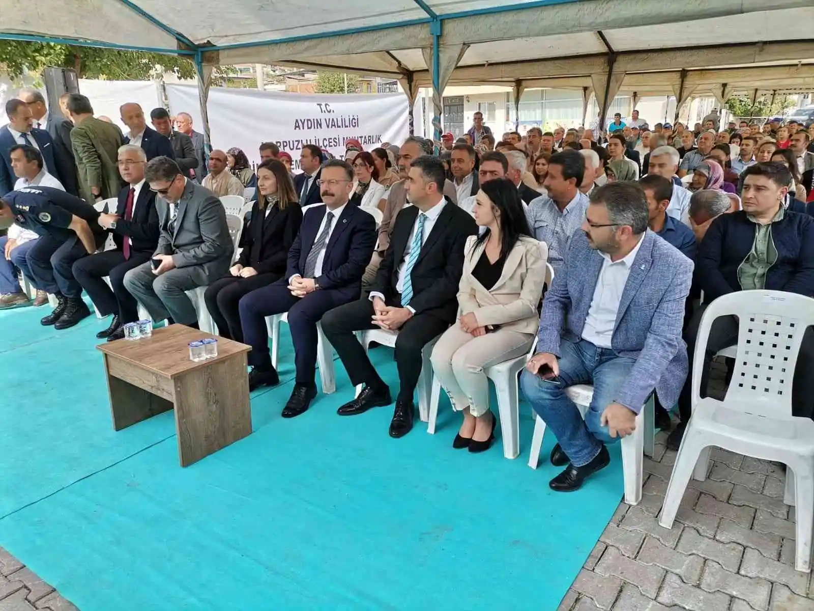 Karpuzlu Yenimahalle Muhtarlık Hizmet Binası’nın temel atma töreni yapıldı
