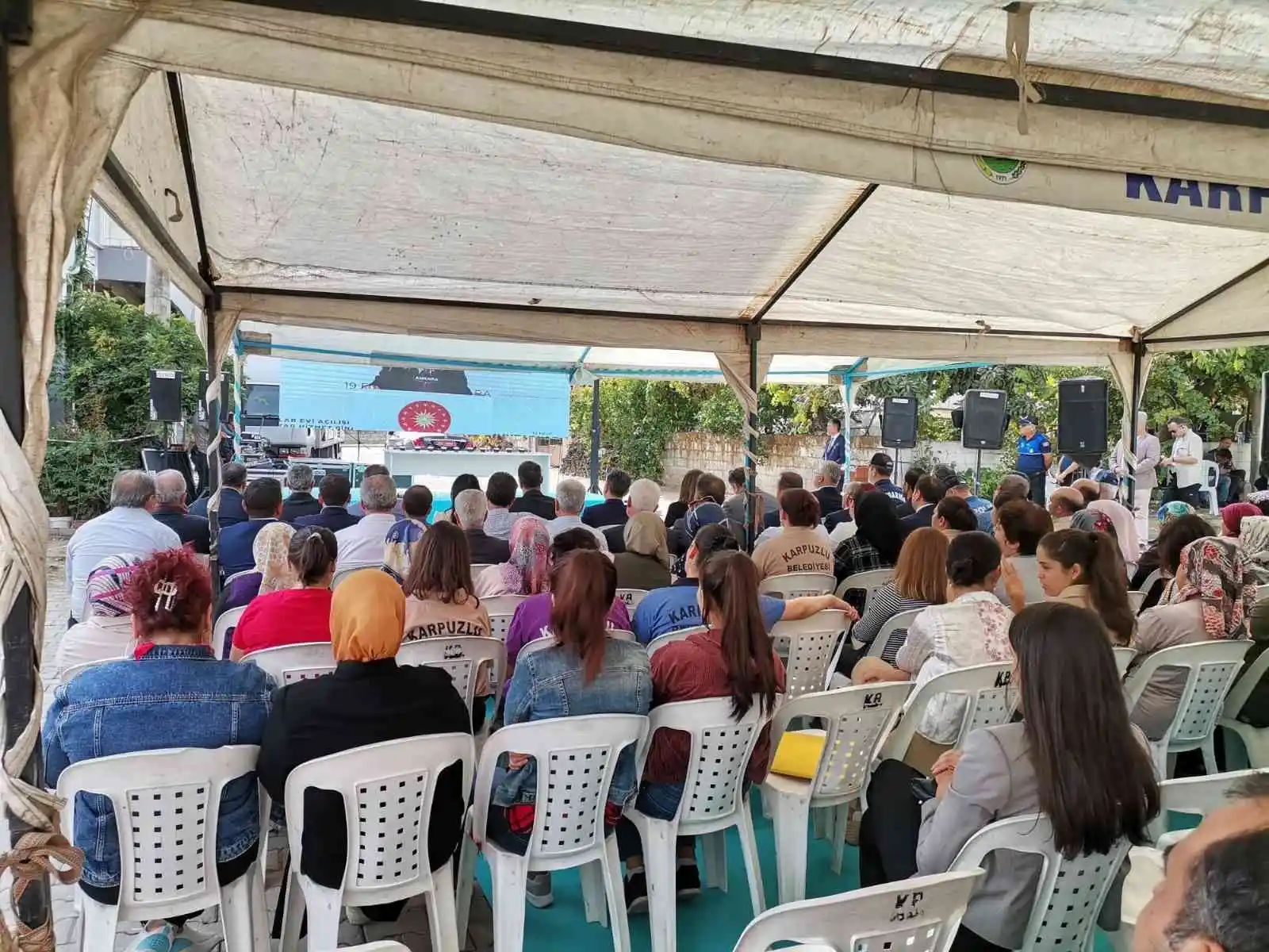 Karpuzlu Yenimahalle Muhtarlık Hizmet Binası’nın temel atma töreni yapıldı
