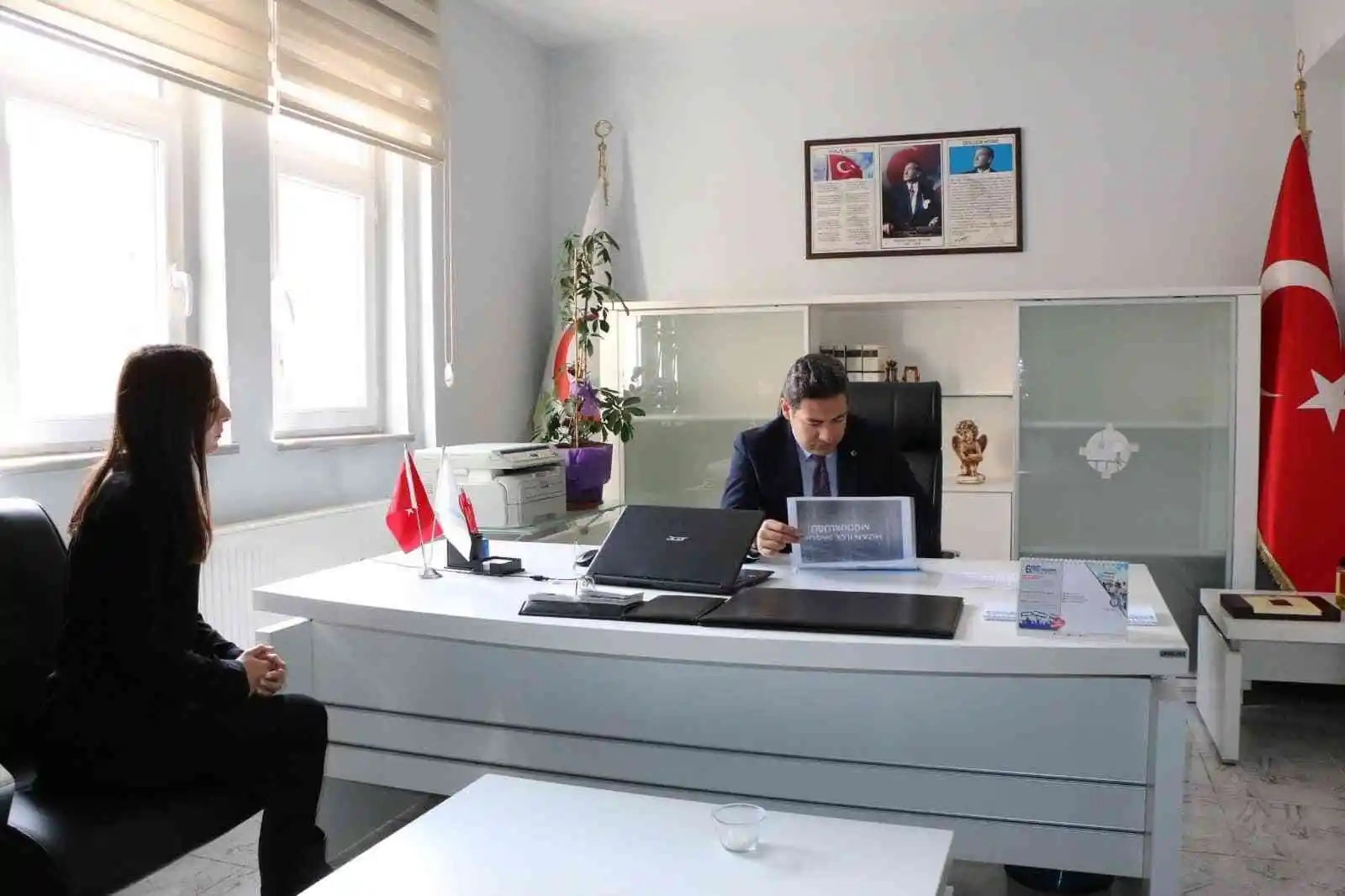 Kaymakam Özçelik’ten sağlık kurumlarına ziyaret