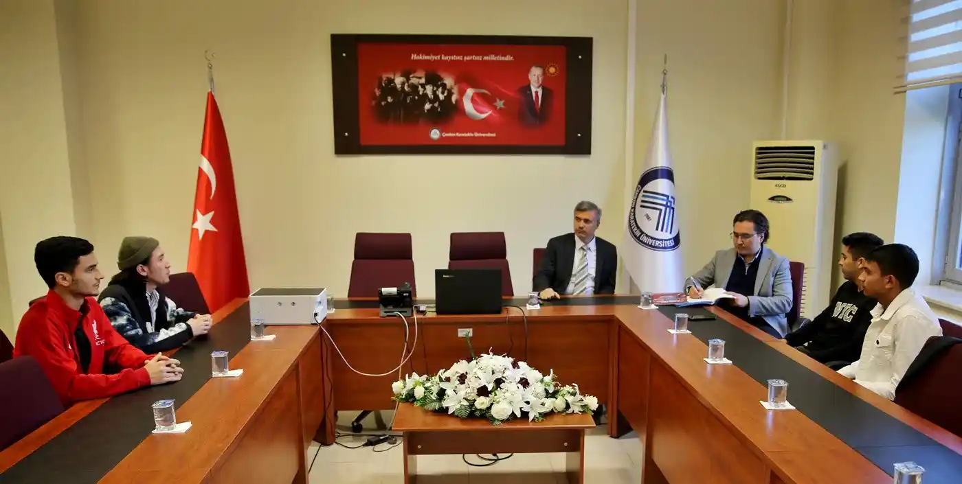 Kazakistan Konsolosluğundan ÇAKÜ'ye iş birliği ziyareti