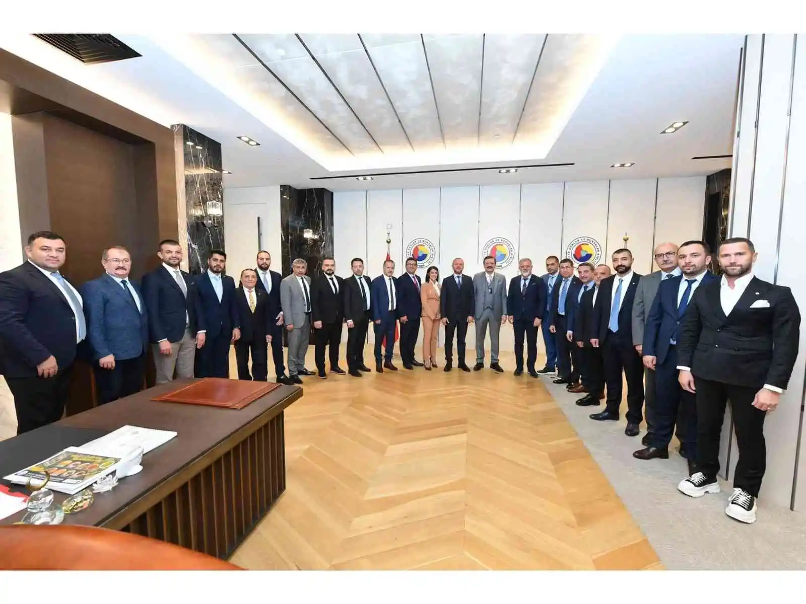 Keleş ve ekibine TOBB Başkanı Hisarcıklıoğlu'ndan tam destek