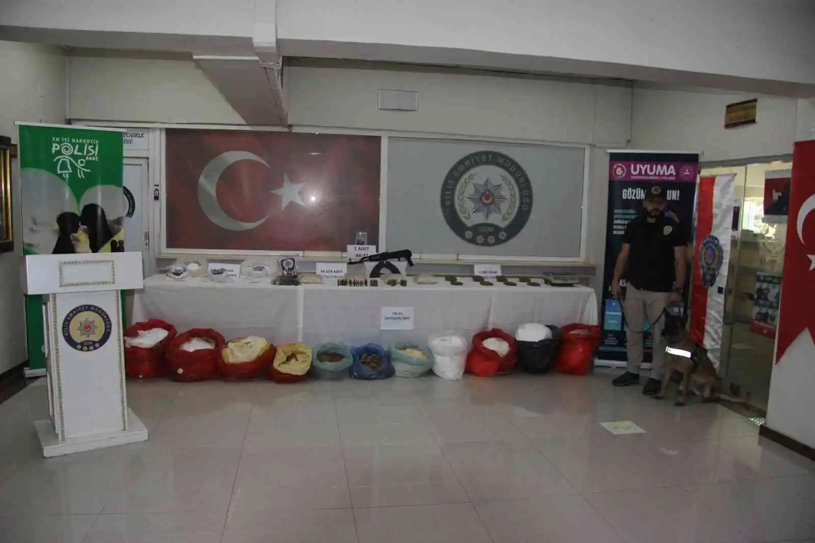 Kilis'te uyuşturucu operasyonu