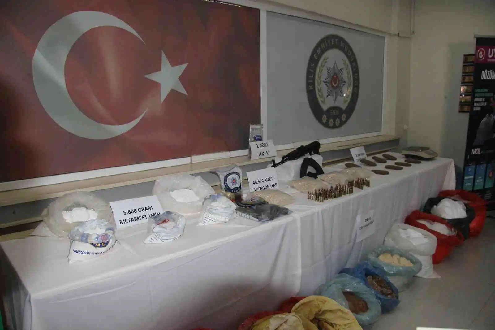 Kilis’te uyuşturucu operasyonu