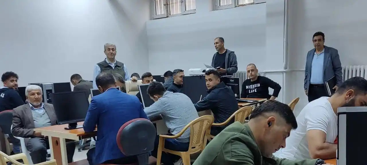 Kovancılar'da avcı adaylarına yönelik sınav
