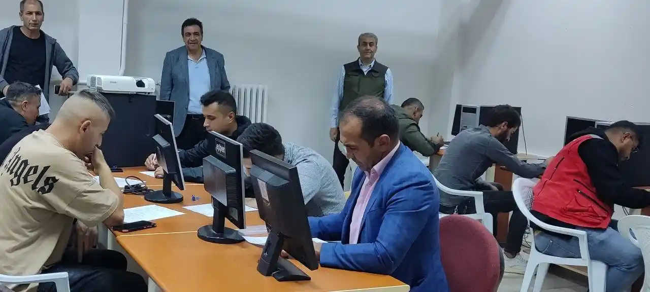 Kovancılar’da avcı adaylarına yönelik sınav
