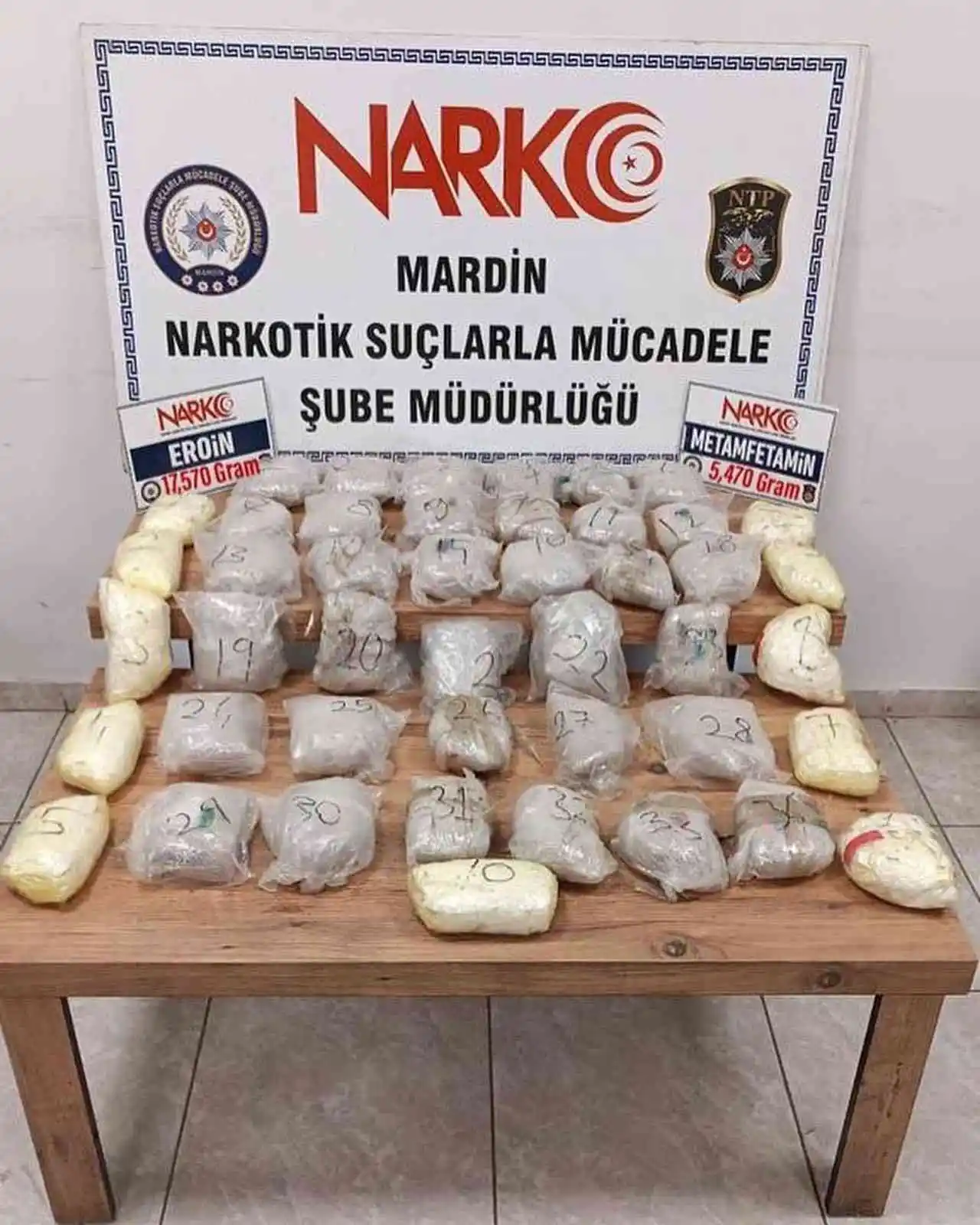 Mardin’de durdurulan araçtan 23 kilogram uyuşturucu çıktı